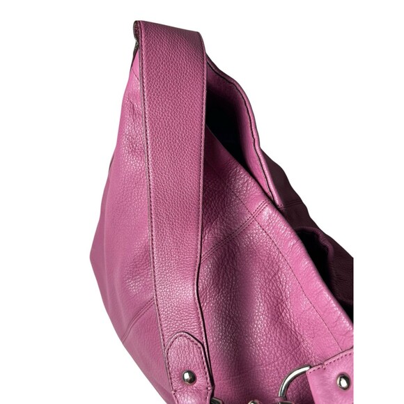 COACH F23309  AVERY Pebbled LEATHER HOBO ROSE Purple Shoulder Y2K 00s - Picture 6 of 16